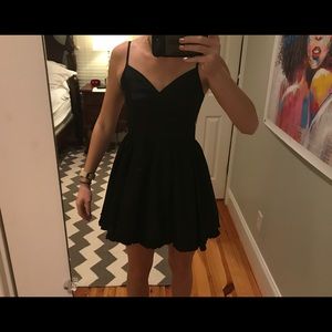 Black mini dress